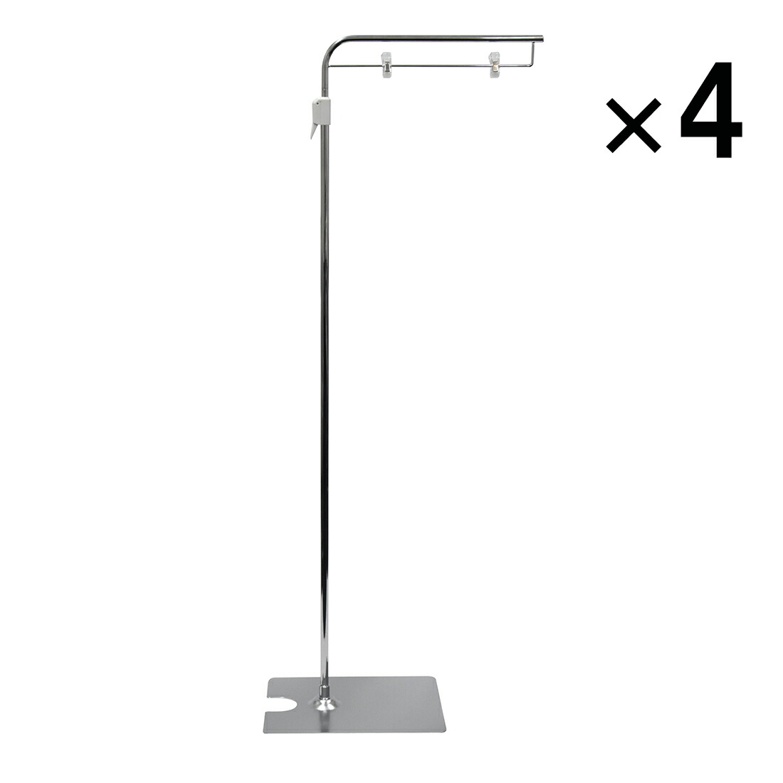 フロアスタンド　3点セット 楽天市場】フロアスタンド メッキ 【2本組】W400 × H1170〜2300
