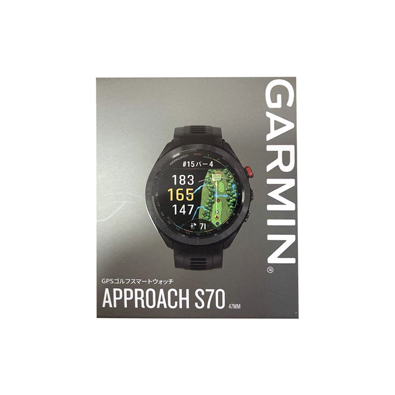 【週末祝送りとどける】【新品】GARMIN ガーミン GPS ゴルフナビ Approach S70 47粍 日本置き目品 黒いこと