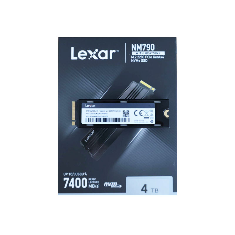 PC周辺機器 NM790 with Heatsink LNM790X004T-RN9NG Amazon | Lexar NM790 4TB SSD ヒートシンク付き M.2 2280 PCIe
