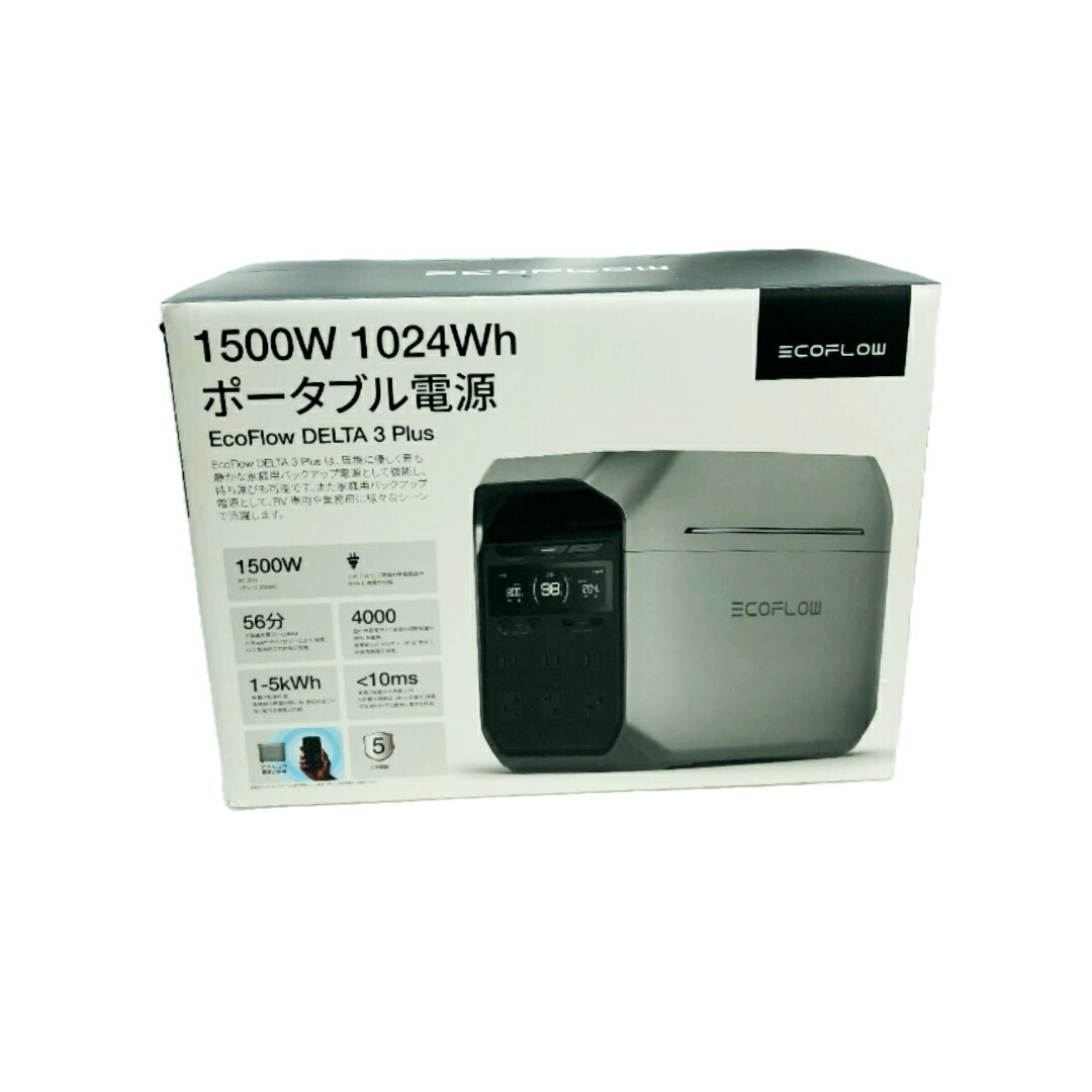 スマイル2/1エコフローdelta3新品未開封 楽天市場】ポータブル電源 EcoFlow DELTA 3 Plus EFDELTA3P-JP-CBOX