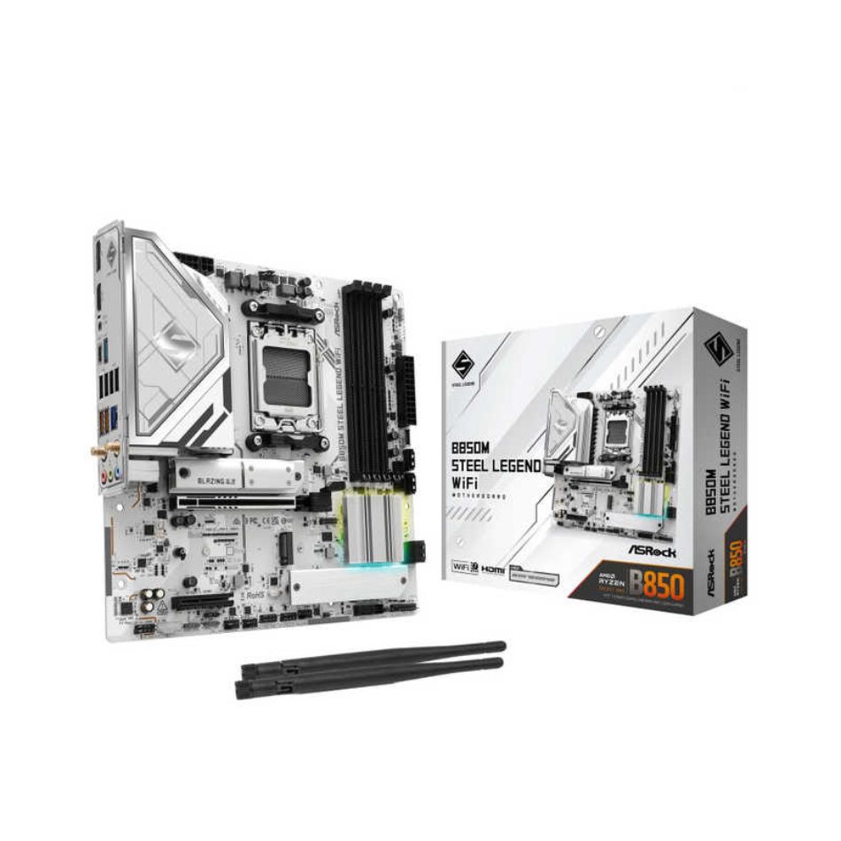【新品】ASRock アスロック microATXマザーボード Socket AM5 B850M Steel Legend WiFi