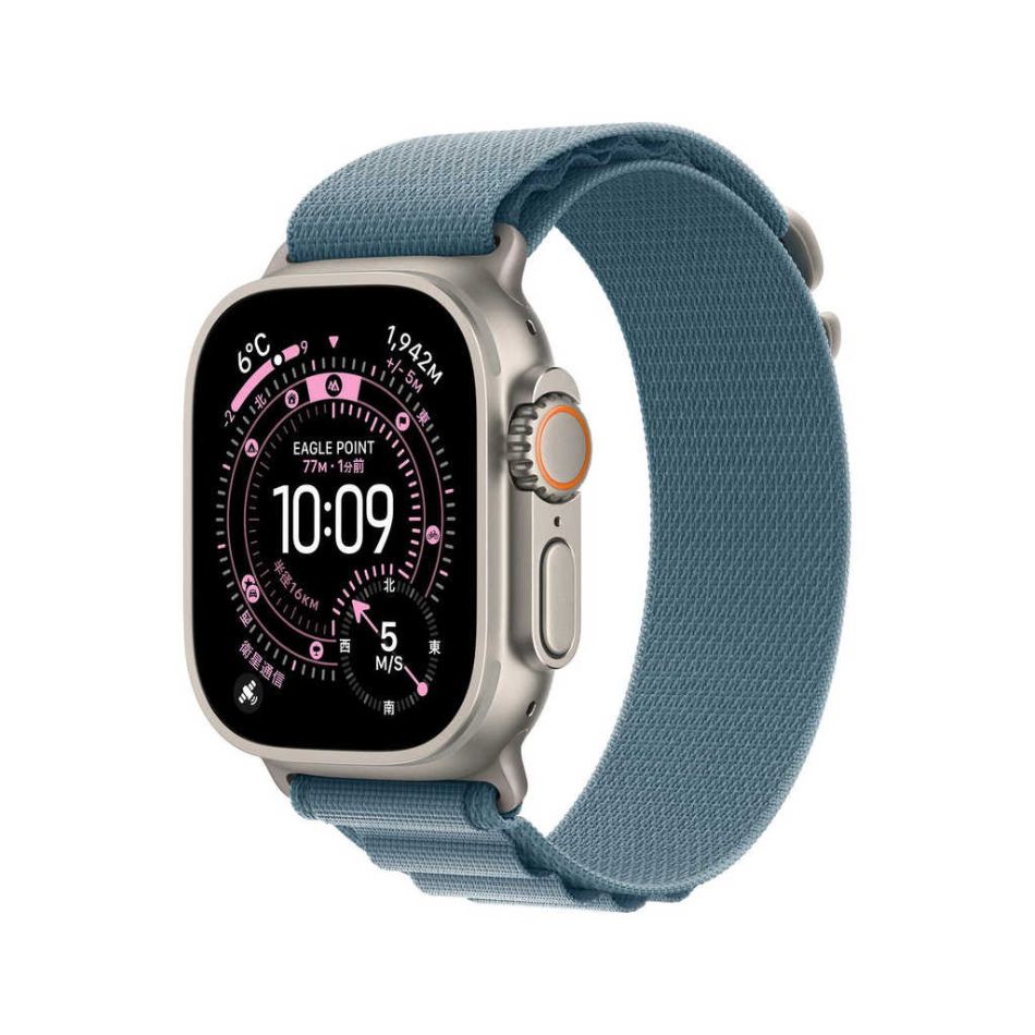 【新品】Apple アップル Watch Ultra 3 GPS+Cellularモデル 49mm MEWM4J/A ナチュラル・ライトトブルーアルパインループ M