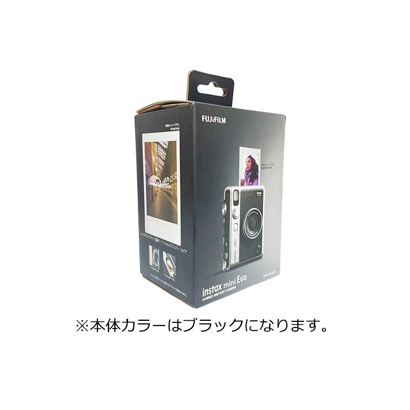 楽天市場】チェキ instax mini Evo Black ハイブリッドインスタント