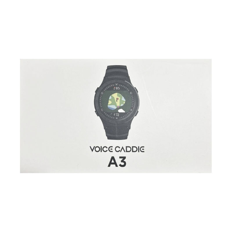 【新品】VOICE CADDIE ボイスキャディ ウオッチ型 GPS 不一致位置づける器 A3 黒いこと
