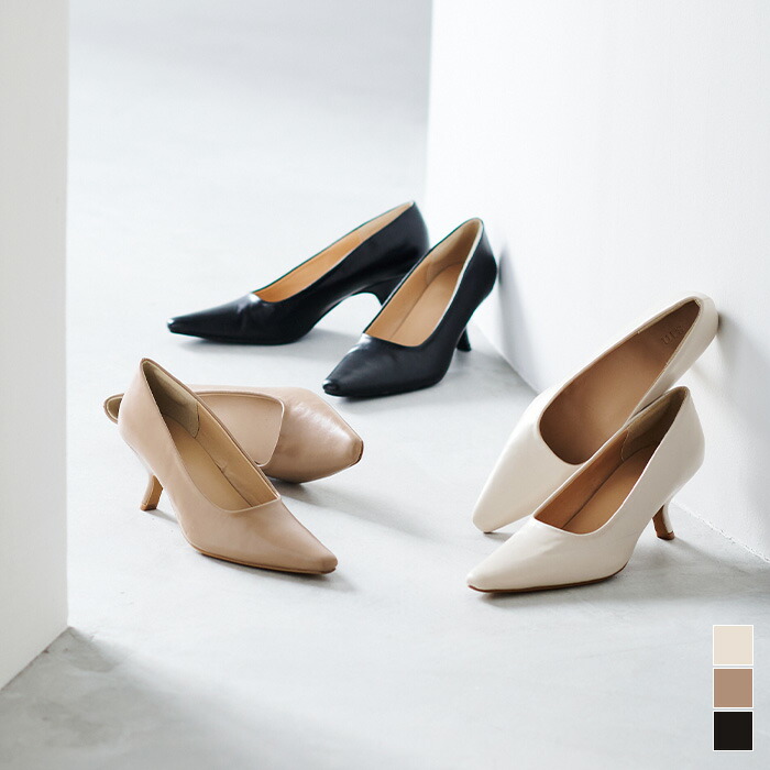 楽天市場】6.5cmヒールポインテッドトゥショートブーツ シューズ