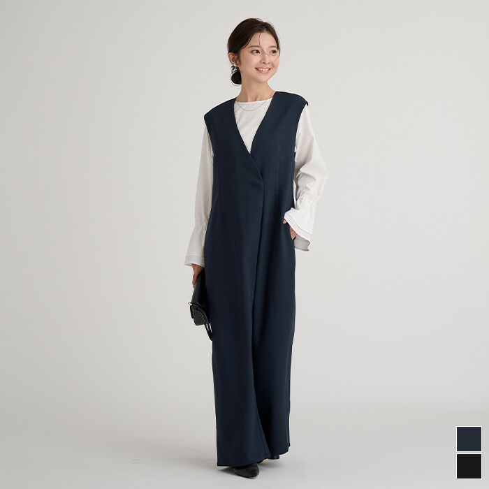 楽天市場】ジレライクオールインワン ワンピース レディース