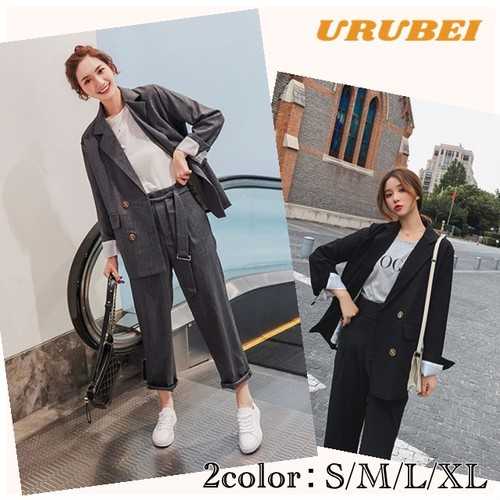 楽天市場 セットアップ ジャケット マニッシュ スーツ ジャケットセットアップ レディース セットアップ スーツ 韓国 テーラードジャケット セットアップ レディース 入園式 ママ パンツスーツ 入学式 ママ 卒業式の服ママ 卒業式 ス 式30 カジュドレ Urubei 楽天市場店