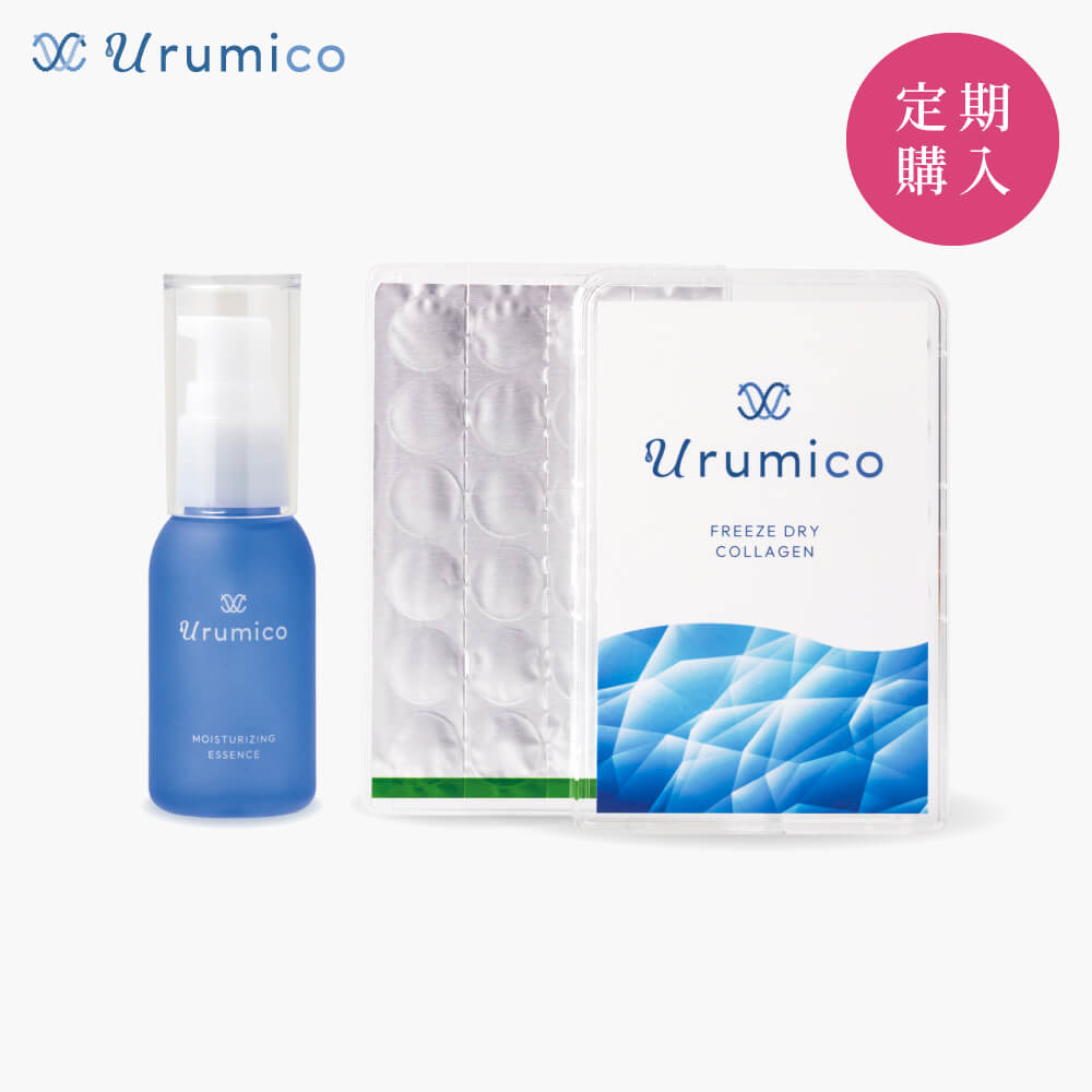 うるみこ　コラーゲンヴェール セット 定期購入 50mL 24回分 化粧品 スキンケア フェイスケア スペシャルケア 美容液 エッセンス セラム urumico コラーゲン 生コラーゲン 3重らせんコラーゲン フリーズドライコラーゲン 新発売 乾燥肌 敏感肌 送料無料