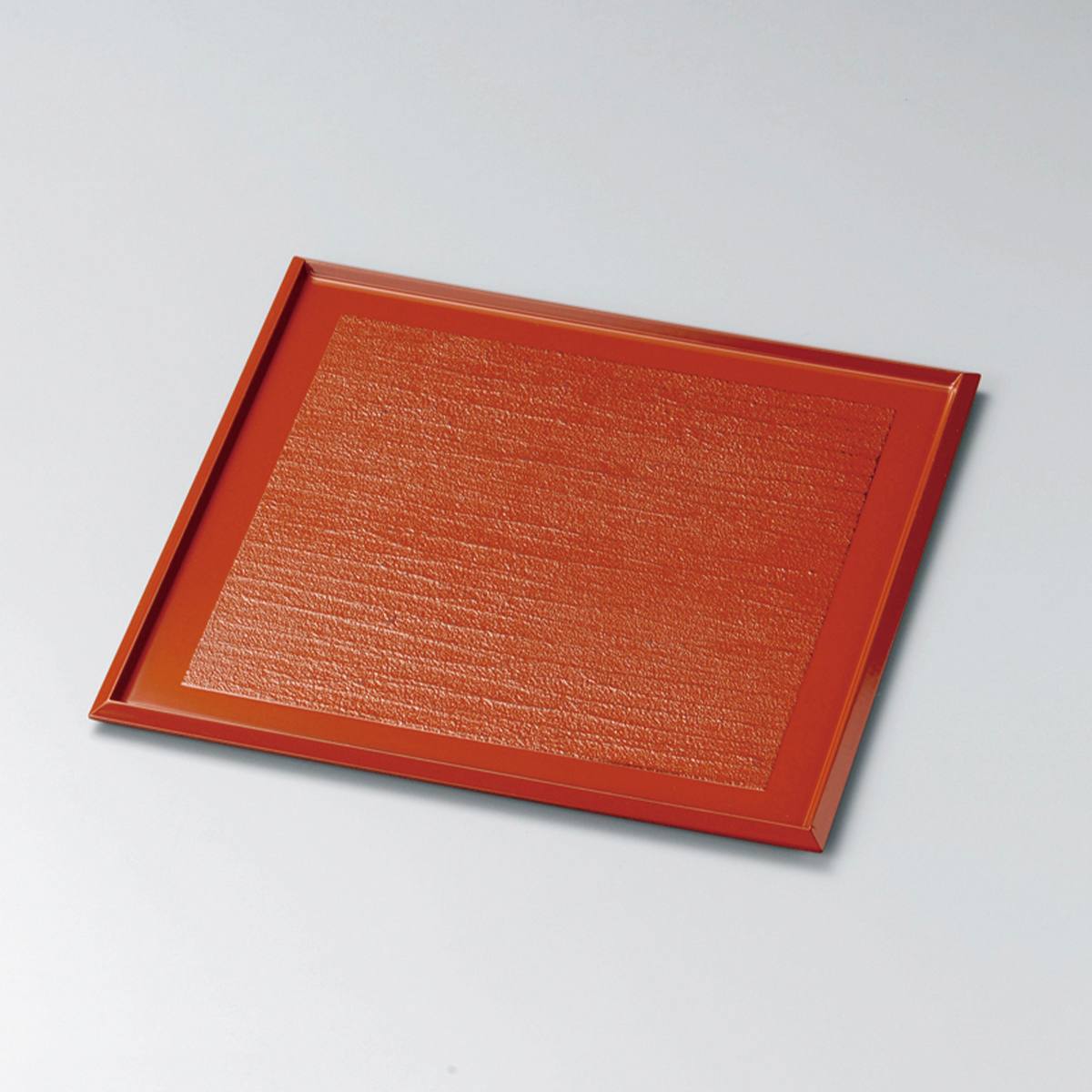錆漆 90角小膳（根来）宮内庁御用達 お盆 日本製 来客 艶 上品 器 漆器 高級 おすすめ おもてなし お膳 運び盆 マット 折敷 来客 おぼん  トレー ランチョンマット 越前塗 御祝 漆塗り うるし 手塗 うるしギャラリー久右衛門