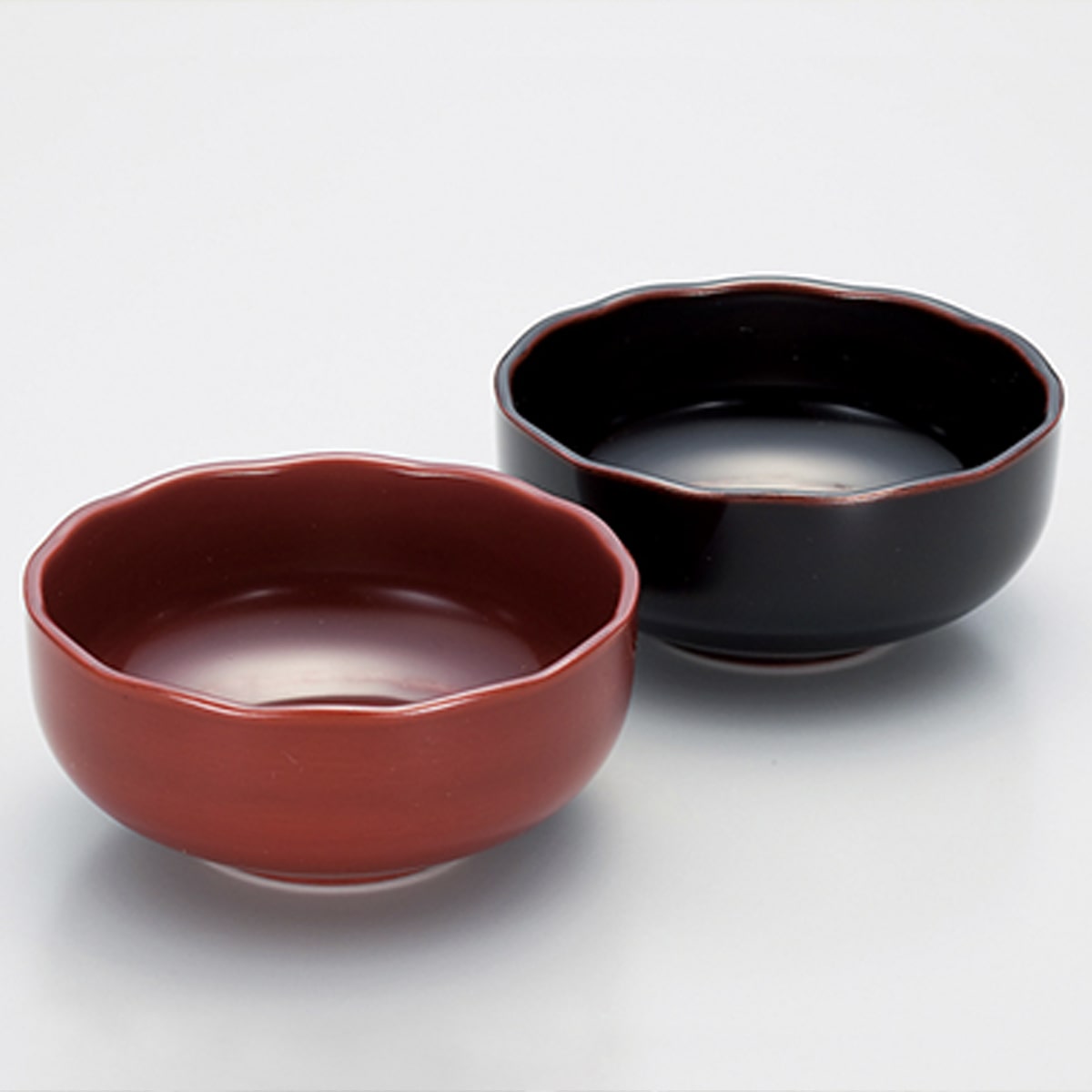 サントスピンク 小鉢 ボール 木製 漆塗 臼型小鉢 黒内朱・総朱 ペアー ...