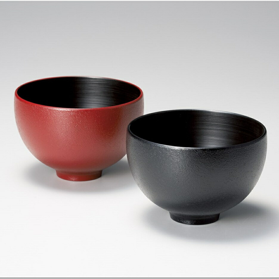 専用【未使用】浄法寺塗⭐️夫婦椀２組セット　天然木漆器　内朱　汁椀☆箱付き 夫婦椀 やまと 合鹿ペア椀 溜・古代朱 2客セット 木製 漆塗り 12