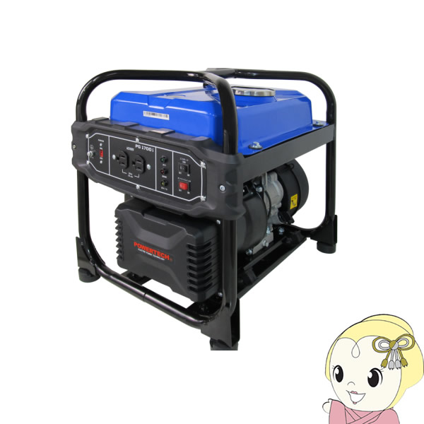 【4/18限定 ﾀﾞｲﾔﾓﾝﾄﾞ会員ならｴﾝﾄﾘｰで当店全品最大P8倍】PG1700i POWERTECH パワーテック インバーター発電機 定格出力1.7kVA 重量21kg 50Hz 60Hz 対応【KK9N0D18P】