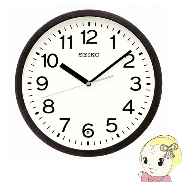 【店卸し資産あり】セイコー 掛時計 木製 SEIKO 飾り付け 電磁波時辰儀 エンドラン 森閑とした 音がしない オシャレ かっこ良い KX249K【/srm】 置き時計・掛け時計-インテリア・寝具・収納-掛け時計