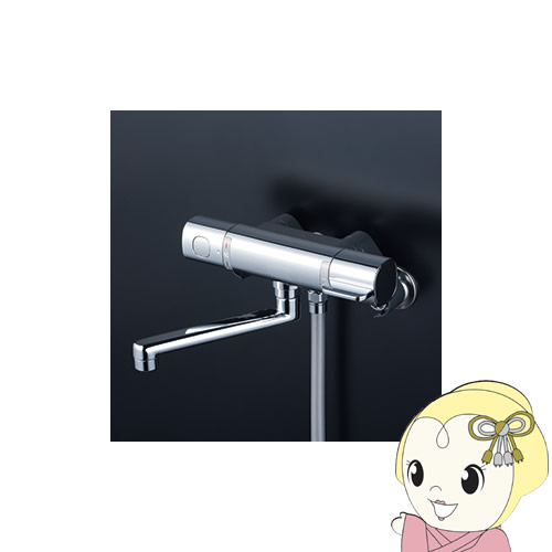 【4/18限定 ﾀﾞｲﾔﾓﾝﾄﾞ会員ならｴﾝﾄﾘｰで当店全品最大P8倍】【直送】 KVK サーモスタット式 シャワー メッキワンストップシャワーヘッド付 300mmパイプ付 FTB100KWPFR3T 寒冷地用【KK9N0D18P】