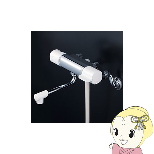 【直送】KVK 取替用サーモスタット式シャワー ｅシャワーＮｆ 240粍導管付 FTB100KTKR2【KK9N0D18P】