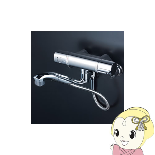 【直送】 KVK サーモスタット式混合栓 FTB100KWSFT【KK9N0D18P】
