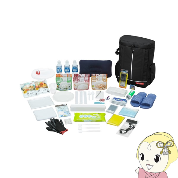 [予約]アイリスオーヤマ 防災セット食品付き 1人用 40点 NBS1-40【/srm】｜ウルトラぎおん店