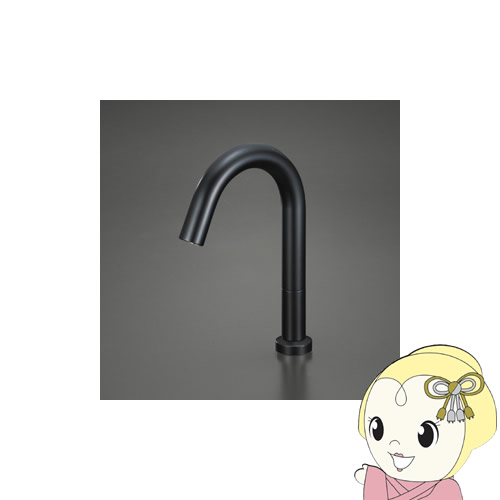 【4/18限定 ﾀﾞｲﾔﾓﾝﾄﾞ会員ならｴﾝﾄﾘｰで当店全品最大P8倍】【直送】 KVK センサー水栓 電池タイプ マットブラック 吐水口空間高さ143mm E1700DL2M5【KK9N0D18P】 30,810円