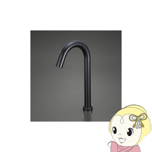 【4/18限定 ﾀﾞｲﾔﾓﾝﾄﾞ会員ならｴﾝﾄﾘｰで当店全品最大P8倍】【直送】 KVK センサー水栓 ACタイプ マットブラック 吐水口空間高さ196mm E1700L3M5【KK9N0D18P】