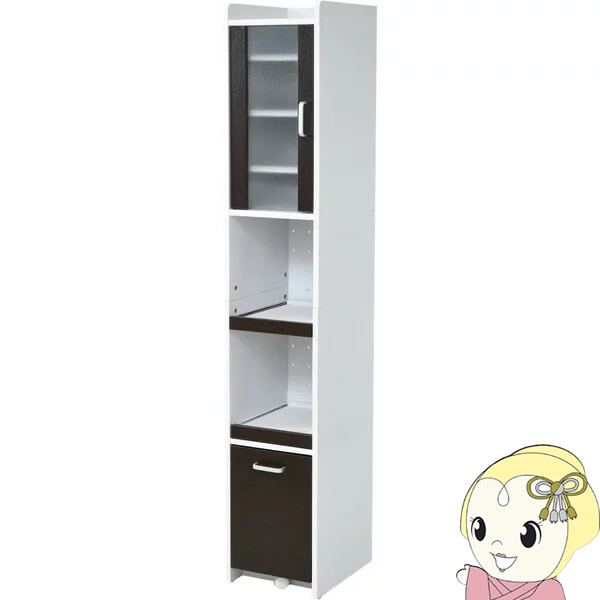 隙間収納 キッチン 食器棚 キッチン家電収納 コンパクト 扉付 キッチンラック JKプラン おしゃれ【/srm】