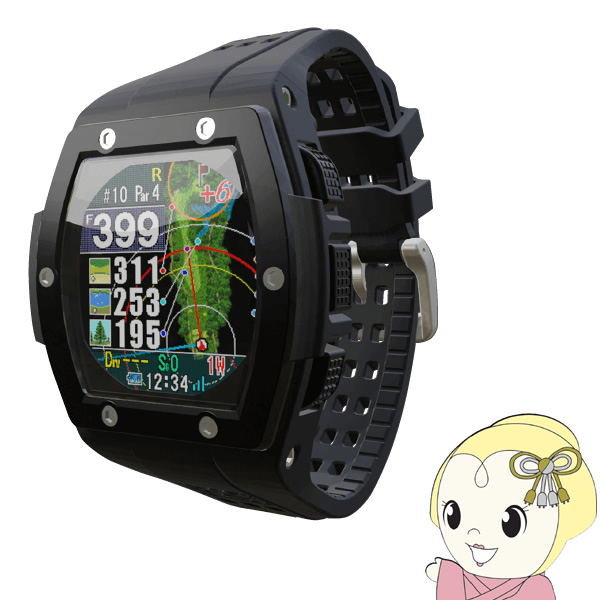 【6/10は継続期間押さえるｸｰﾎﾟﾝ振り出し】テクタイト Shot Navi ショットナビ  Crest 黒いこと Crest-BK【/srm】
