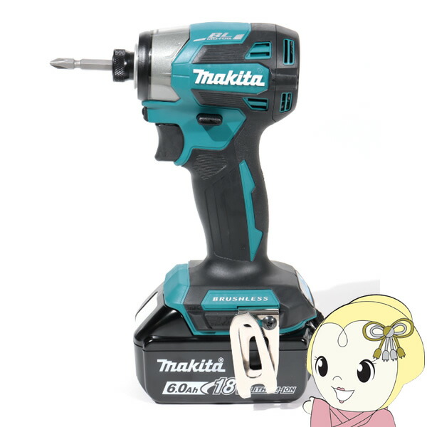 【在庫あり】充電式 電動インパクトドライバー マキタ 純正セット 18V 6.0Ah 青 バッテリBL1860B×2本・充電器DC18RF・ケース付 TD173DRGX【/srm】