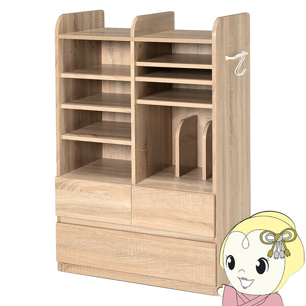 【4/18限定 ﾀﾞｲﾔﾓﾝﾄﾞ会員ならｴﾝﾄﾘｰで当店全品最大P8倍】ランドセルラック ラック 子供用 省スペース ハンガーポール付 キャスター付き 収納 子供部屋 シンプル 衣類掛 洋服掛 萩原【/srm】