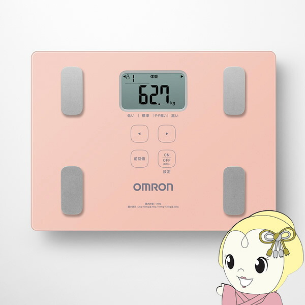 【4/18限定 ﾀﾞｲﾔﾓﾝﾄﾞ会員ならｴﾝﾄﾘｰで当店全品最大P8倍】体重体組成計 OMRON オムロン カラダスキャン ピンク HBF-235-JPK【/srm】