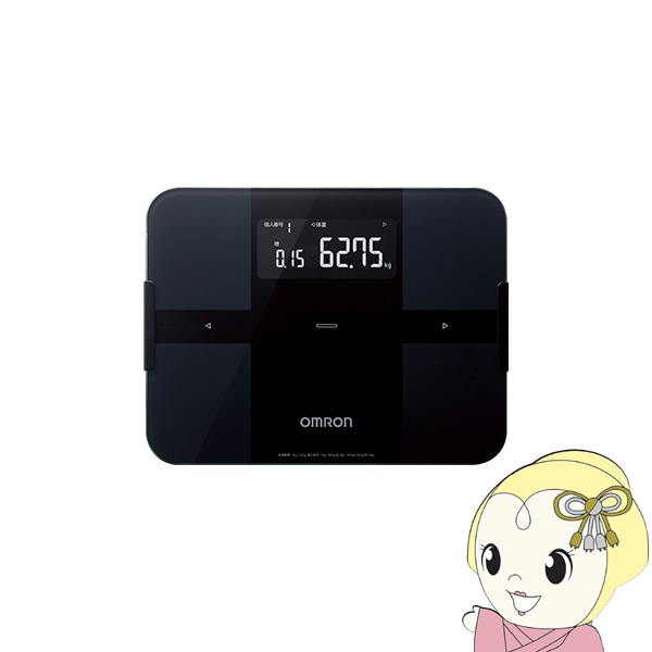 【4/18限定 ﾀﾞｲﾔﾓﾝﾄﾞ会員ならｴﾝﾄﾘｰで当店全品最大P8倍】体重体組成計 OMRON オムロン カラダスキャン スマホアプリ/OMRON connect対応 ブラック KRD-608T2-BK【/srm】