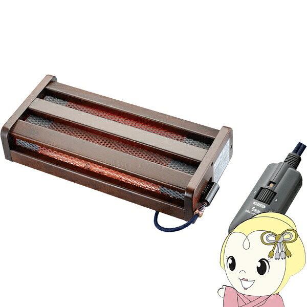 【4/15は期間限定ｸｰﾎﾟﾝ発行】【在庫あり】木枠フットヒーター 電気足温器 メトロ電気工業 MFH-181ET-DA ハロゲンヒーター 1灯タイプ 180W 足元暖房 電気あんか コンパクト 足乗せ【/srm】