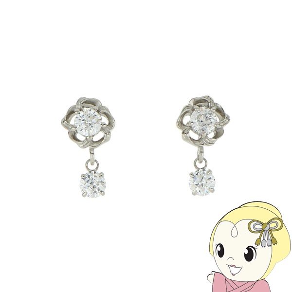 ピアス クロスフォーニューヨーク シングルダンシングストーン シェイキングストーン 揺れるストーンピアス Sweet Flowers NSE-004【/srm】