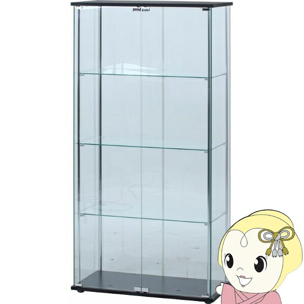 楽天市場】ガラスコレクションケース 大型 4段 幅80cm 奥行40cm 高さ