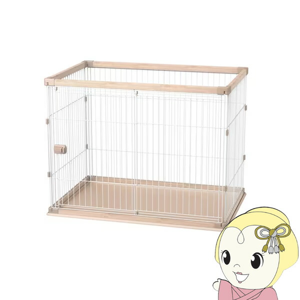 アイリスオーヤマ 犬用 ウッディサークル ライトナチュラル PWSR-1280HV 【/srm】