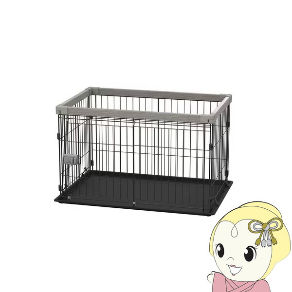 アイリスオーヤマ 犬用 ウッディサークル お掃除楽ちん アッシュグレー P-SWS-900【/srm】|ウルトラぎおん店