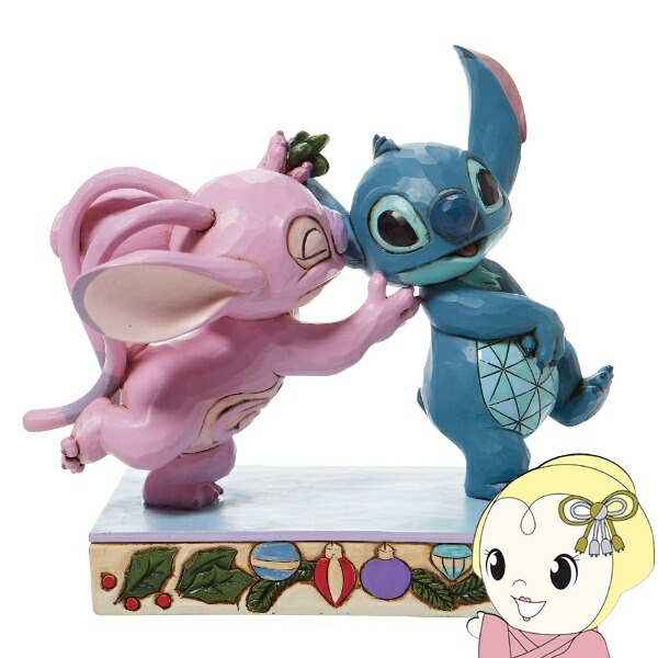 【在庫あり】enesco エネスコ エンジェル＆スティッチ フィギュア クリスマス ホリデーシーズン ヤドリギ 6008980【/srm】｜ウルトラぎおん店 8,568円