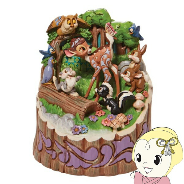 楽天市場】バンビ＆とんすけ&フラワー ディズニー グッズ 置物