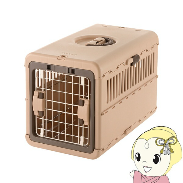 【4/15は期間限定ｸｰﾎﾟﾝ発行】リッチェル キャンピングキャリー 折り畳み Ｍ 超小型犬 小型犬 猫用 体重目安～8kg 折りたたみ ダークブラウン 059933【/srm】