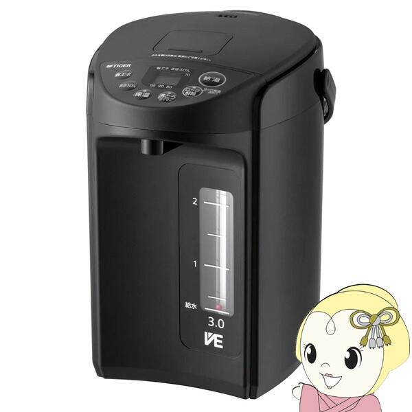 タイガー魔法瓶 PIE-A501(K) BLACK 蒸気レスVE電気まほうびん PIE-A501 - タイガー魔法瓶