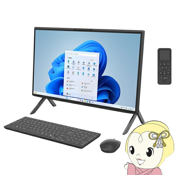デスクトップパソコン 富士通 FUJITSU FMV Desktop F/23.8型/Core i7-1260P/メモリ 16GB/SSD 512GB/Windows 11 Home/ブラック FMVF75K1BA【/srm】|ウルトラぎおん店