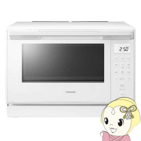 [予約]簡易スチームオーブンレンジ 東芝 TOSHIBA 23L ホワイト 角皿式スチームオーブンレンジ 石窯オーブン ER-60B-W【/srm】