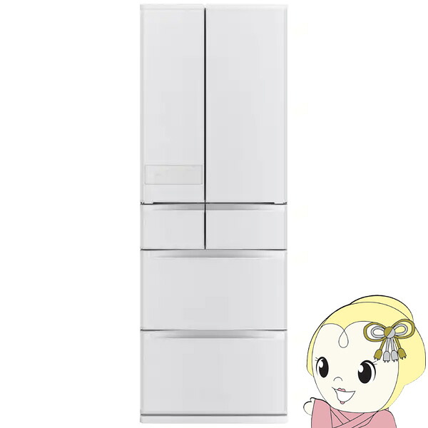 冷蔵庫【設置込】三菱電機 JWシリーズ 幅65cm 495L 6ドア 観音開きタイプ シルクウッド MR-JW50N-W【/srm】｜ウルトラぎおん店