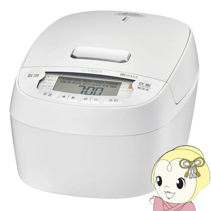 炊飯器 TIGER　 タイガー 圧力IH炊飯ジャー 炊きたて 5.5合炊き オフホワイト JPV-X100-WO【/srm】