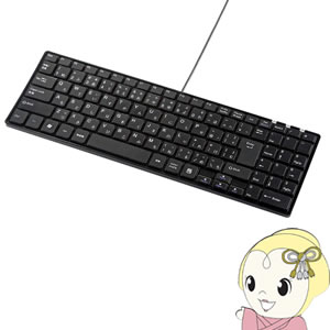 【4/18限定 ﾀﾞｲﾔﾓﾝﾄﾞ会員ならｴﾝﾄﾘｰで当店全品最大P8倍】SKB-SL19BK サンワサプライ 静音スリムキーボード 有線