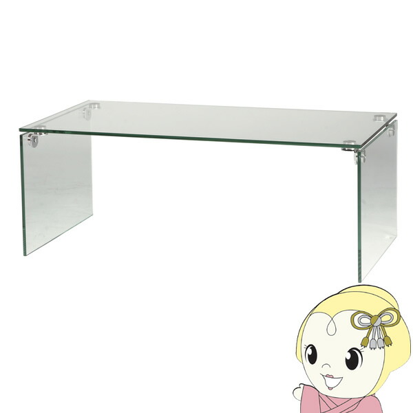 ローテーブル センターテーブル 幅100cm ガラステーブル おしゃれ 透明 シンプル モダン 在宅ワーク テレワーク 東谷【メーカー直送】【/srm】