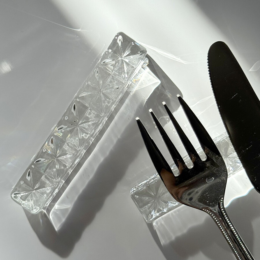 楽天市場】箸置き おしゃれ ガラス 5個セット クリスタル切子