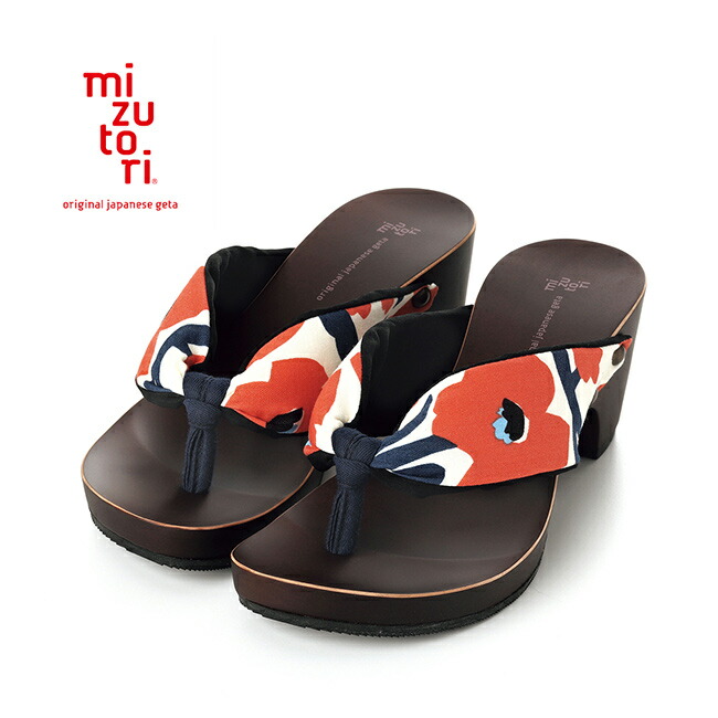 楽天市場】下駄「シフォンカーフ」(KCL-05) mizutori レディース 和柄