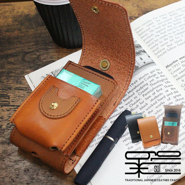 Sui アイコスケース 加熱式たばこ Su A 006q Iqosケース アイコスカバー アイコス 煙草入れ 喫煙具 Iqosカバー 粋 煙草ケースiqos Iqosカバー 加熱式たばこ 煙 煙草 たばこ 栃木レザー 革 レザー レザーケース メンズ 日本製 手づくり Uruza ウルザ 父の日ギフト 父
