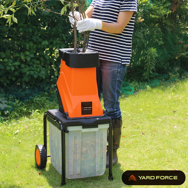 楽天市場】YARD FORCE 枝シュレッダー 電動 粉砕機 YF5458 【ヤード