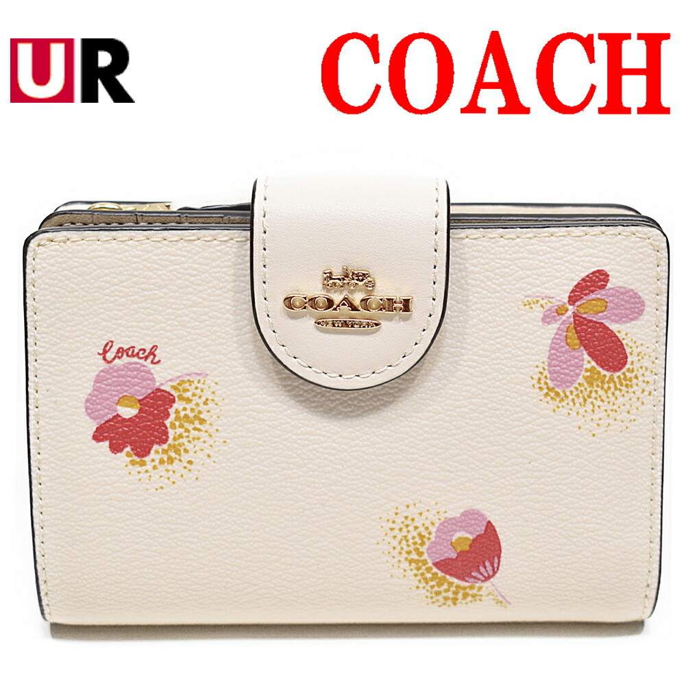 楽天市場】コーチ コインケース 小銭入れ 財布 レディース 花柄 ラウンドファスナー COACH アウトレット 87796 F87796 チョーク 白  : ブランド 財布 バッグ URUZZウルズ