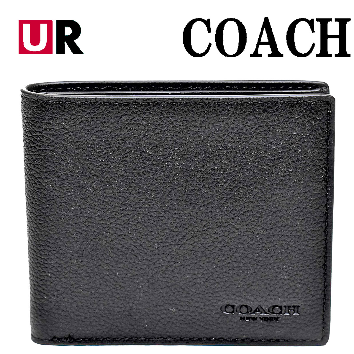 ✨️新品未使用✨メンズ　COACH ブラック 二つ折り財布　保存袋＆お箱付き 楽天市場】コーチ 折り財布 二つ折り 二つ折り財布 財布
